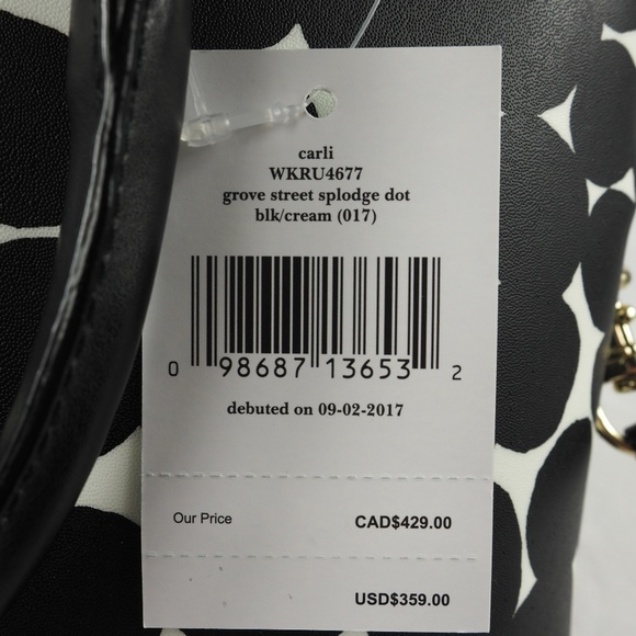 Kate Spade Handbag Carli Grove Street Splodge Dot - Picture 8 of 8